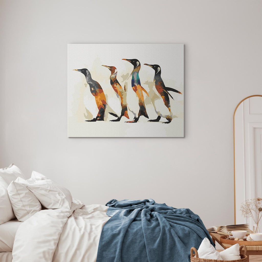 Penguin Family Nature Paint by Numbers Kit
