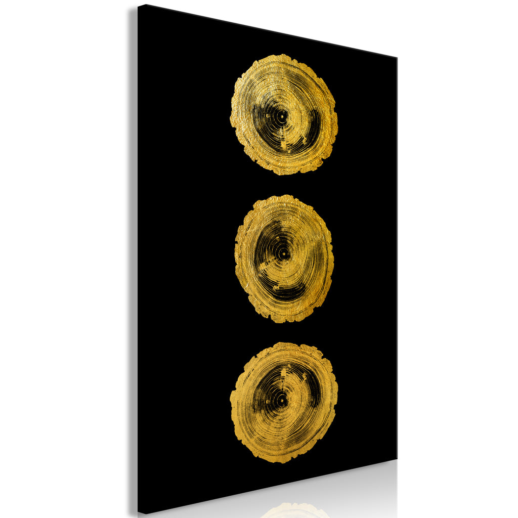 Canvas Print Golden Knots Vertical