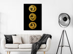 Canvas Print Golden Knots Vertical