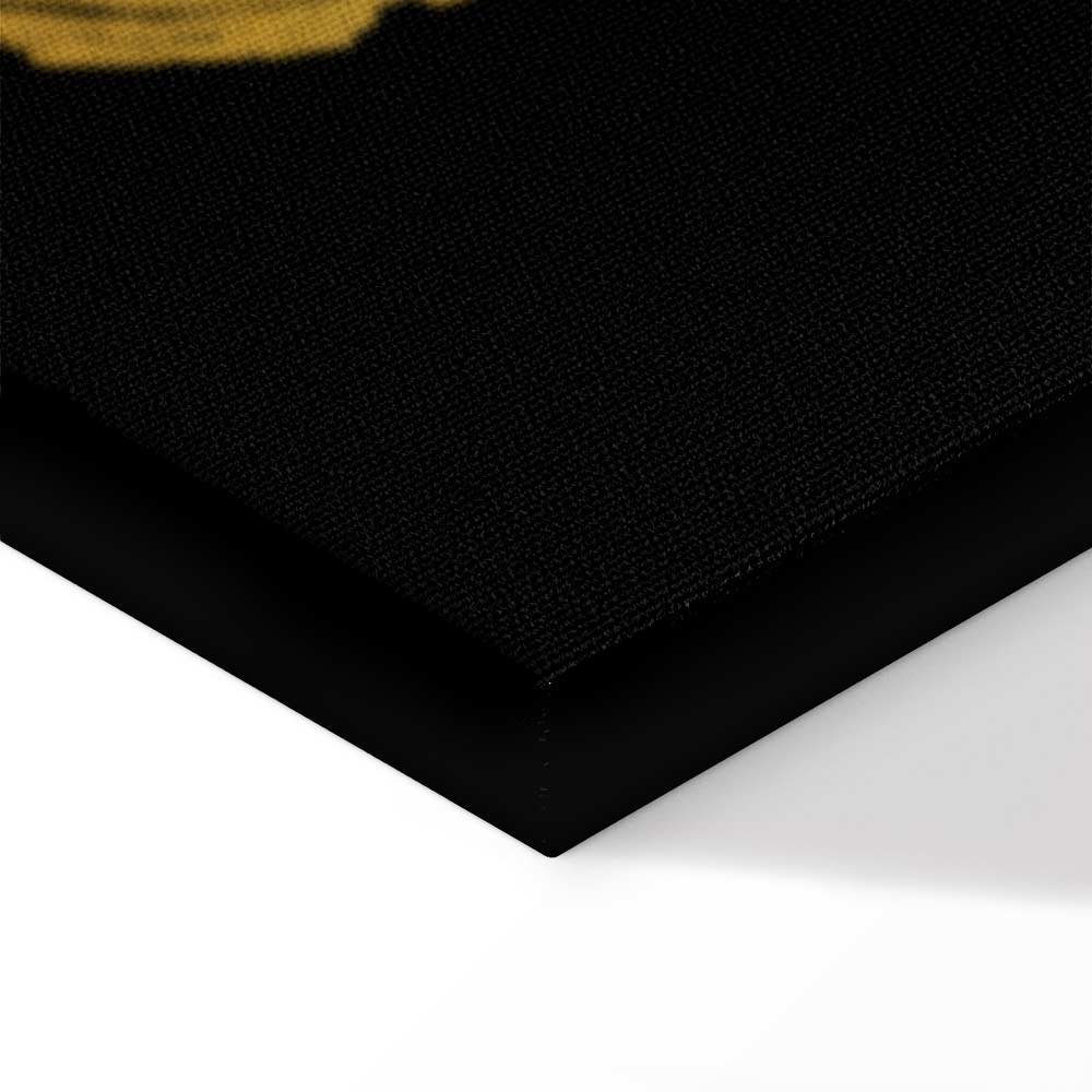 Abstract Golden Wood Knots Canvas Print