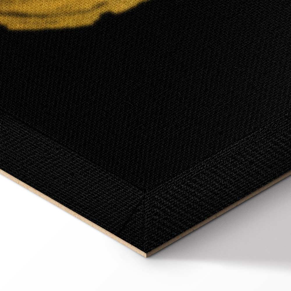 Abstract Golden Wood Knots Canvas Print