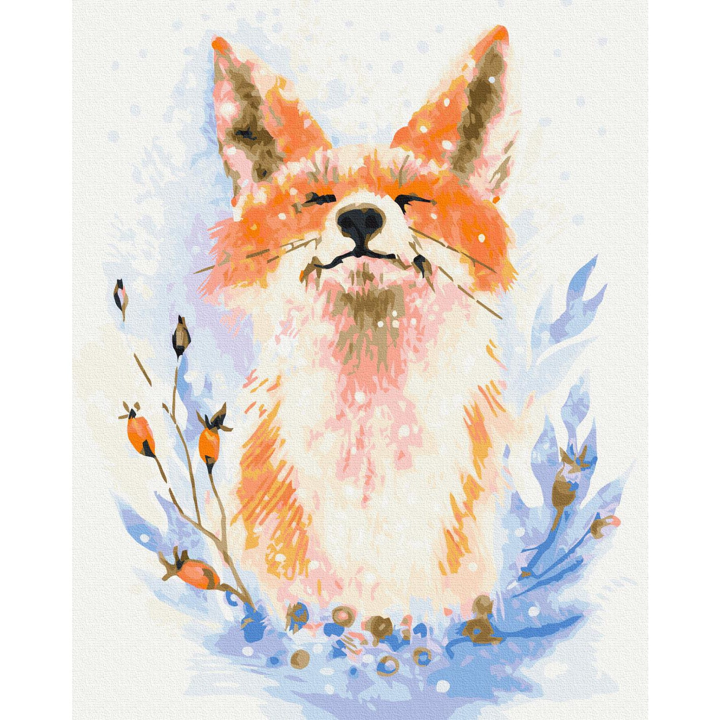 Dreamy Fox Winter Paint by Numbers Kit