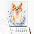 Dreamy Fox Winter Paint by Numbers Kit