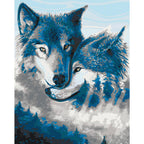 Wolves in Love Winter Paint by Numbers Kit