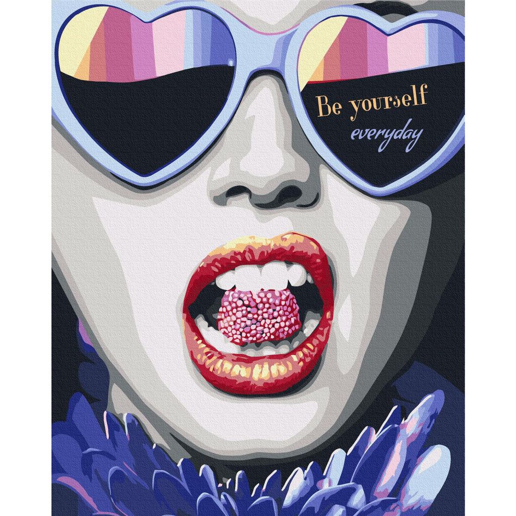 Abstract Female Faces Inspirational Paint by Numbers