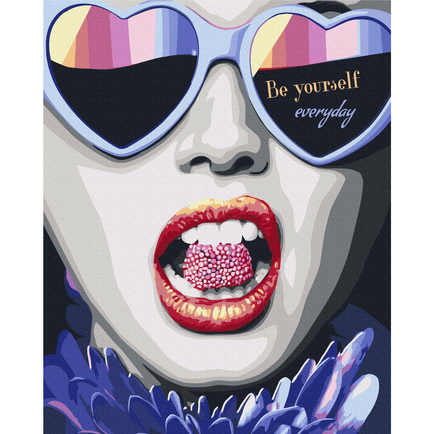 Abstract Female Faces Inspirational Paint by Numbers