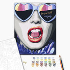 Abstract Female Faces Inspirational Paint by Numbers