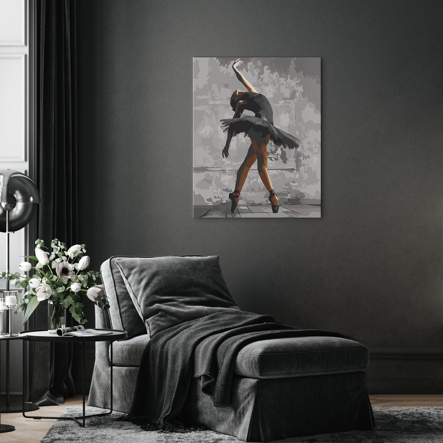 Ballerina Pose Dance Paint by Numbers Kit