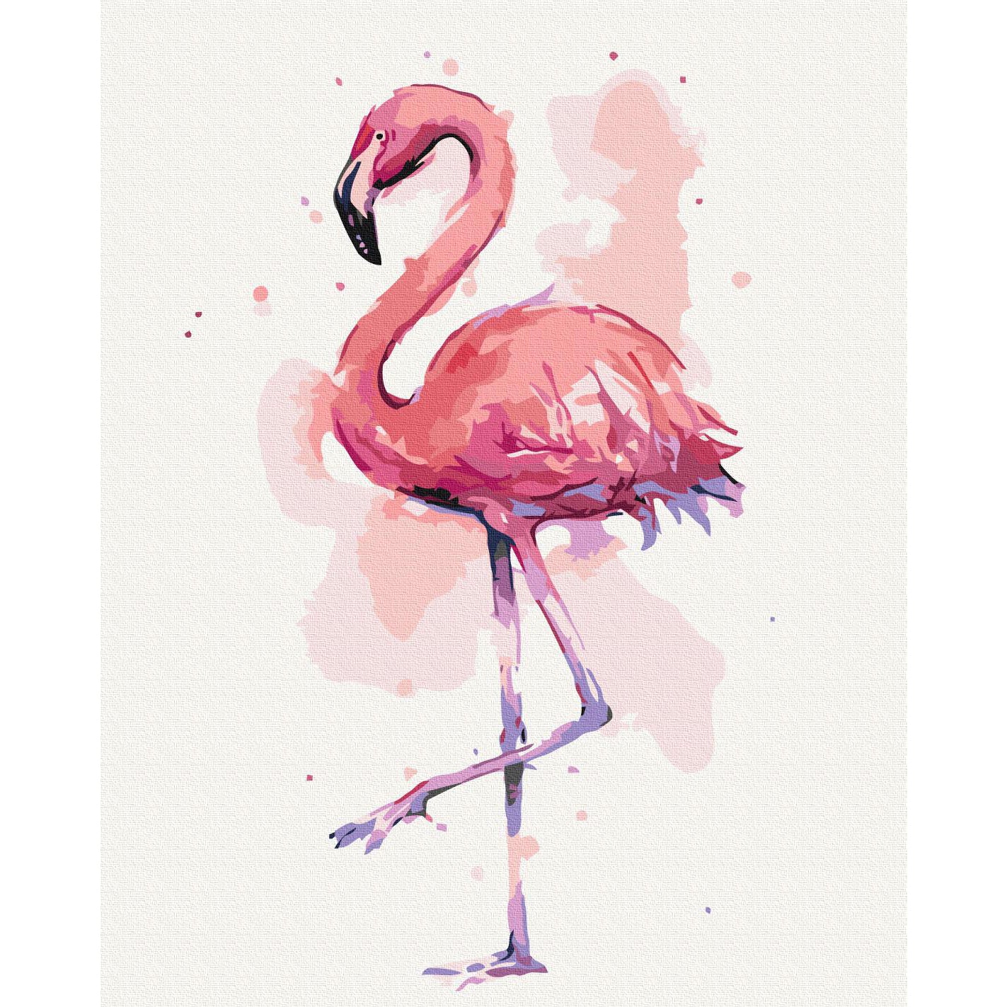 Friendly Flamingo Tropical Paint by Numbers Kit