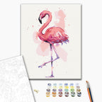 Friendly Flamingo Tropical Paint by Numbers Kit