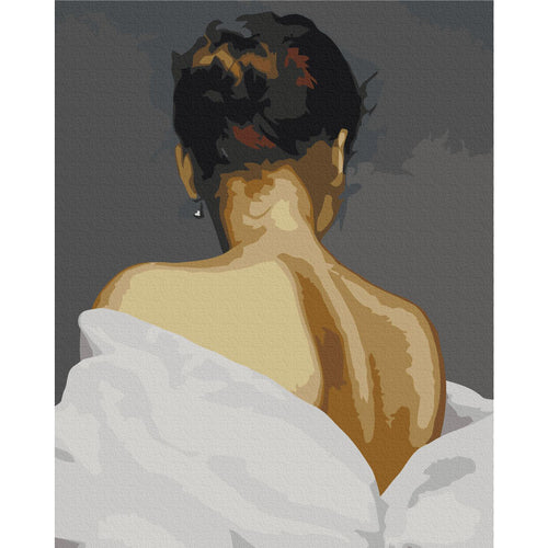 Woman's Back Portrait Paint by Numbers Kit