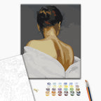 Woman's Back Portrait Paint by Numbers Kit