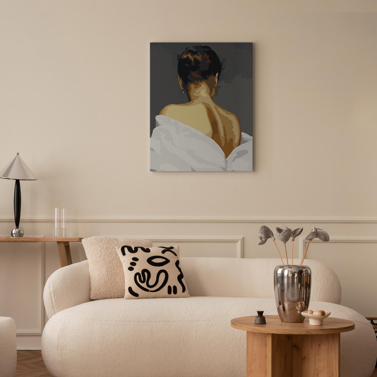 Woman's Back Portrait Paint by Numbers Kit