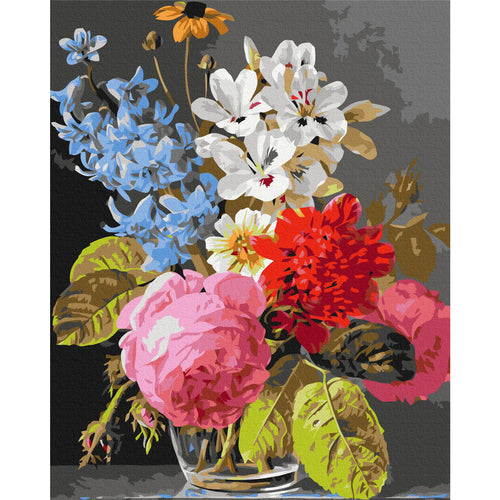 Bouquet in a Glass Floral Paint by Numbers Kit