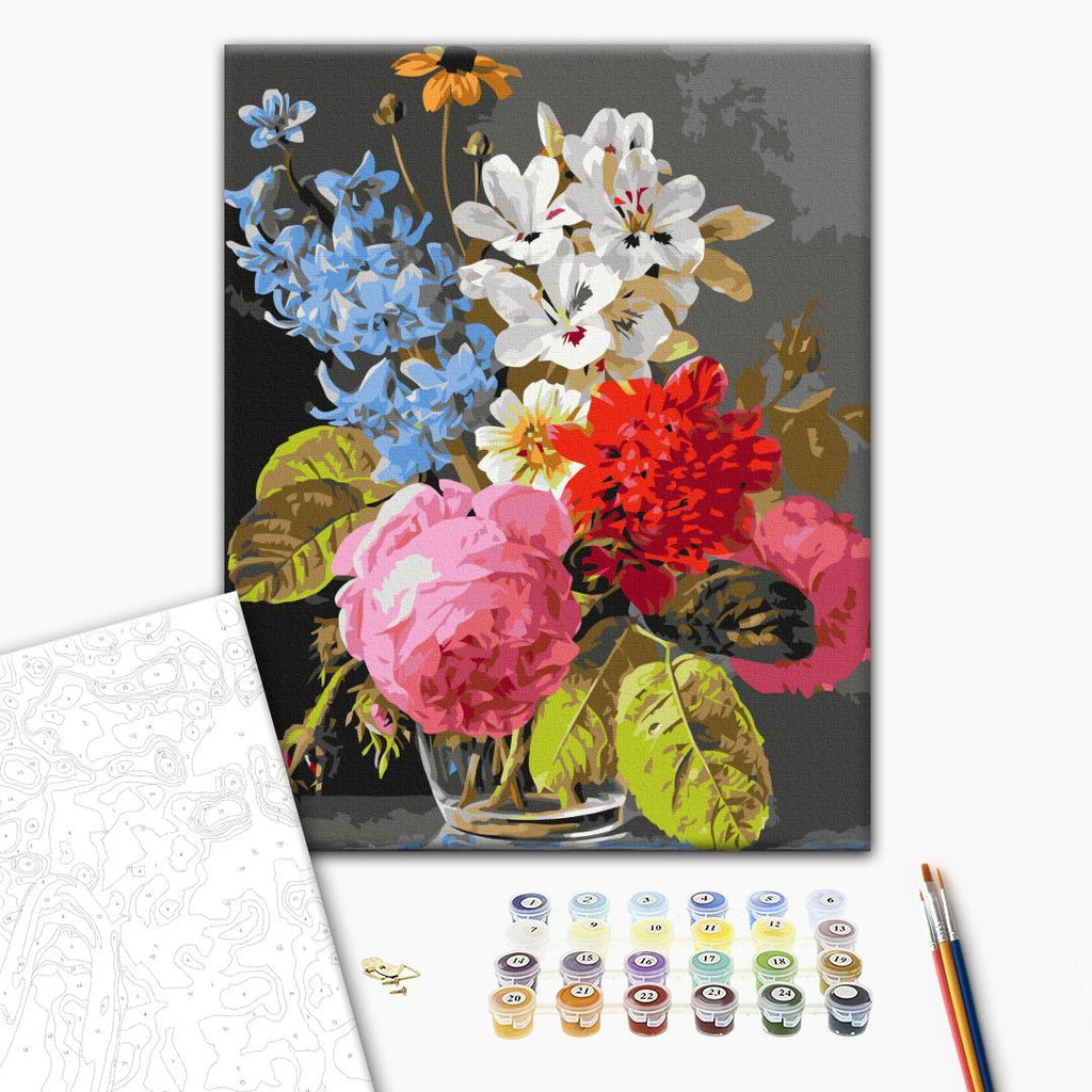 Bouquet in a Glass Floral Paint by Numbers Kit