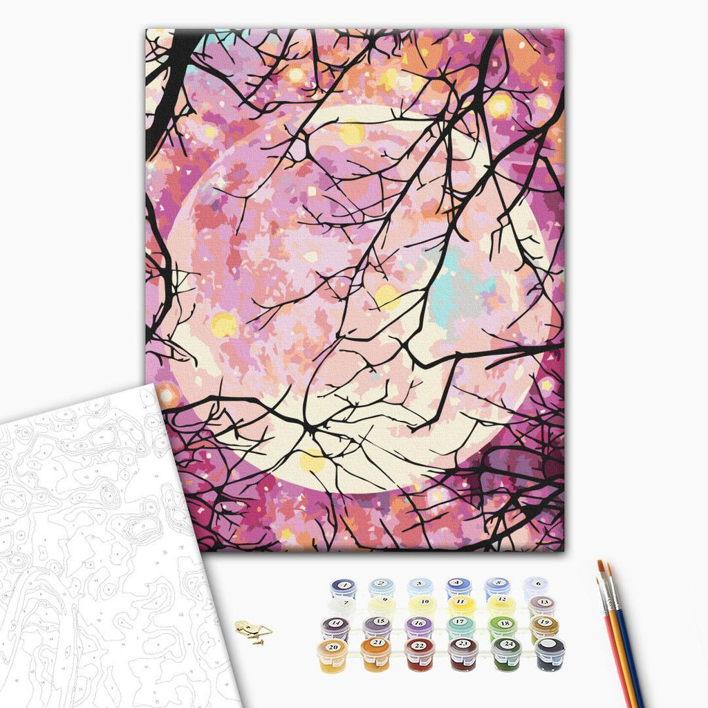 Starry Night Landscape Paint by Numbers Kit