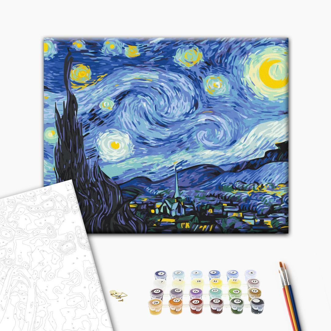 Starry Night Sky Classic Paint by Numbers