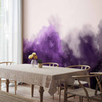 Violet Watercolour Abstract Wall Mural