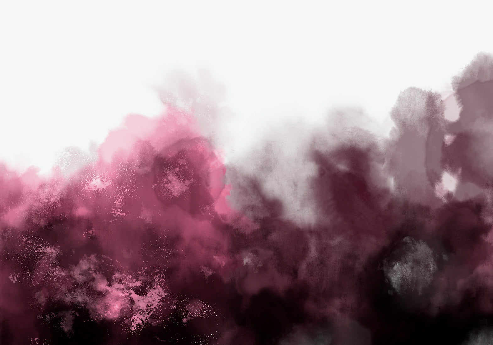 Wall Mural Watercolour Variation Red