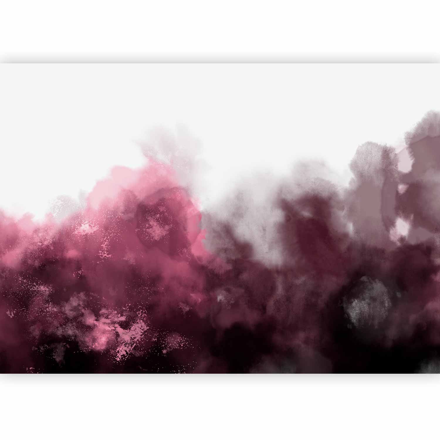 Wall Mural Watercolour Variation Red