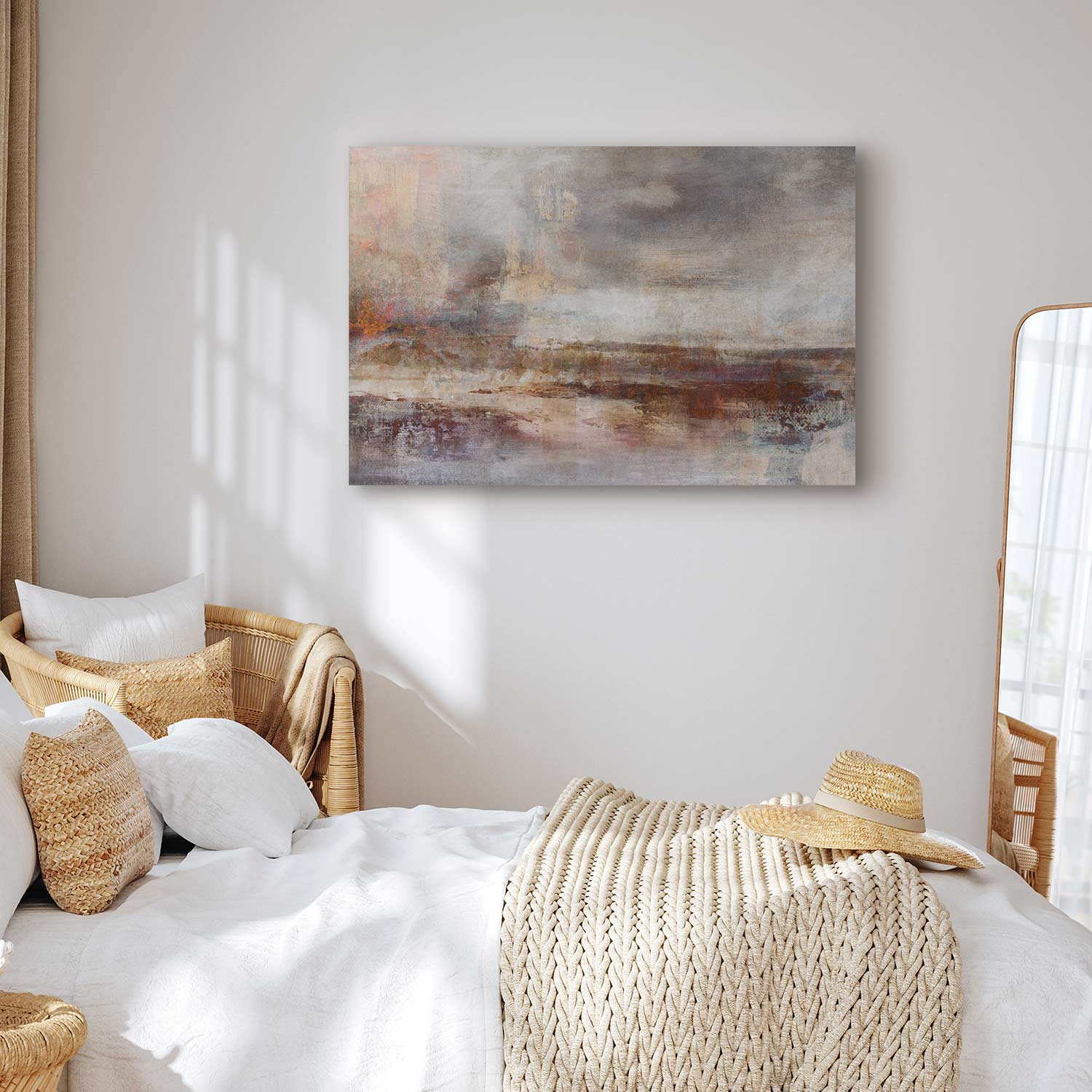 Vintage Abstract Autumn Canvas Print