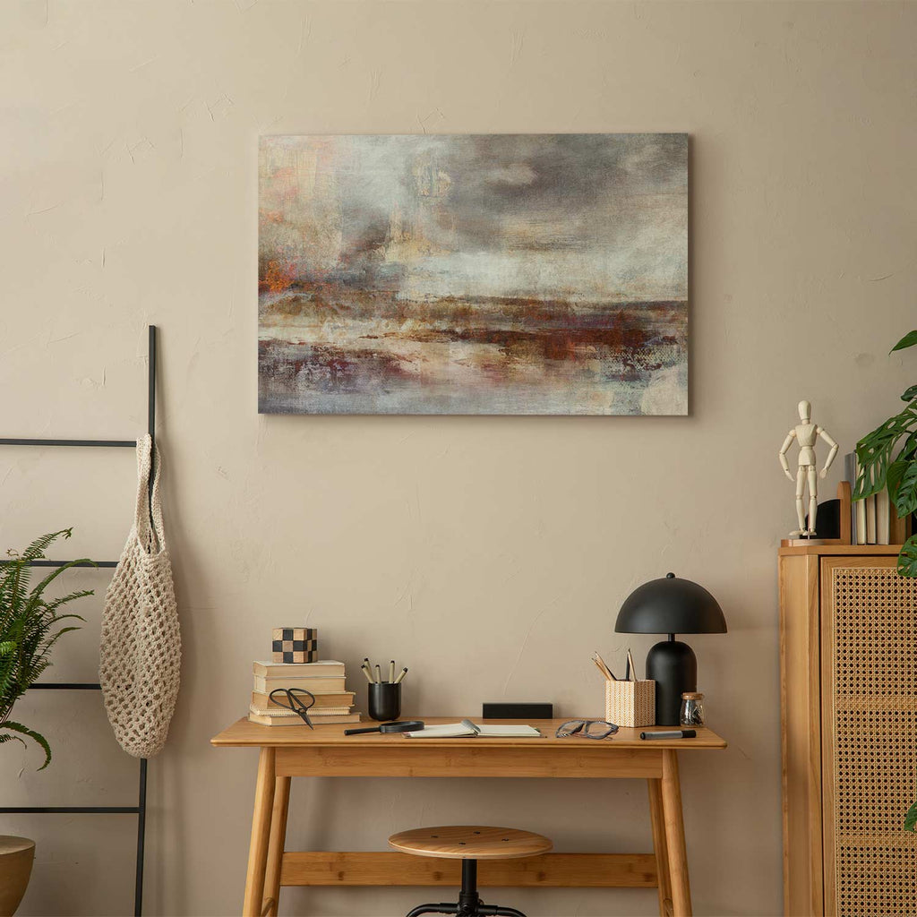 Vintage Abstract Autumn Canvas Print