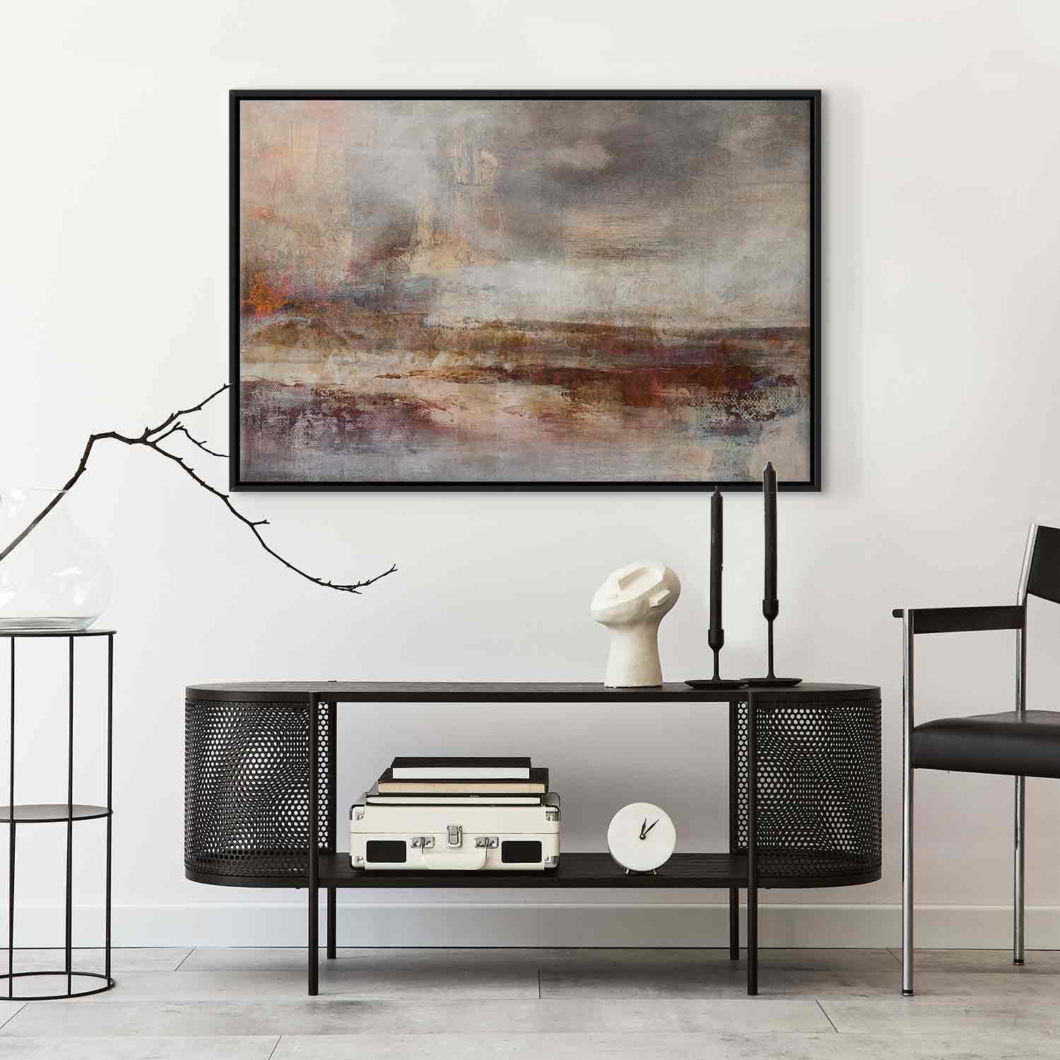 Vintage Abstract Autumn Canvas Print