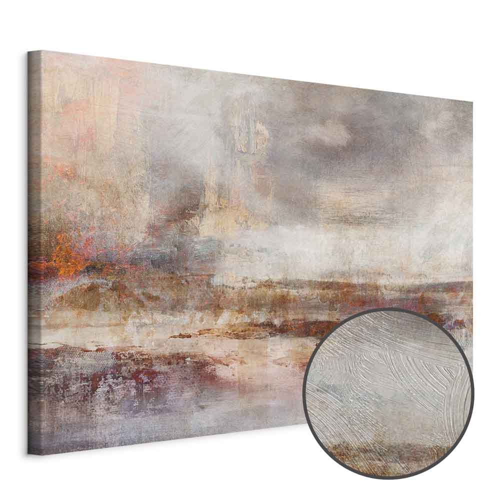 Vintage Abstract Autumn Canvas Print