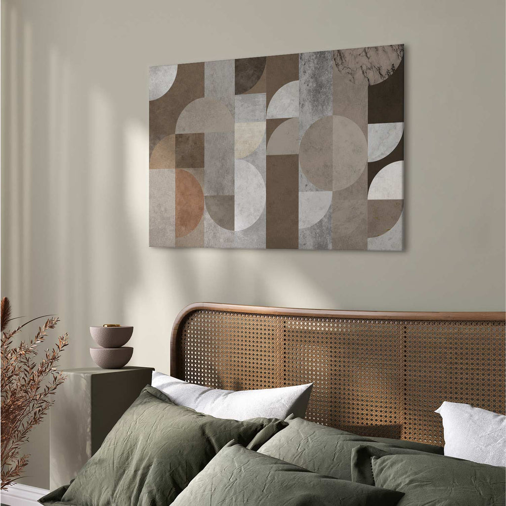 Abstract Geometric Dance Figures Canvas Print