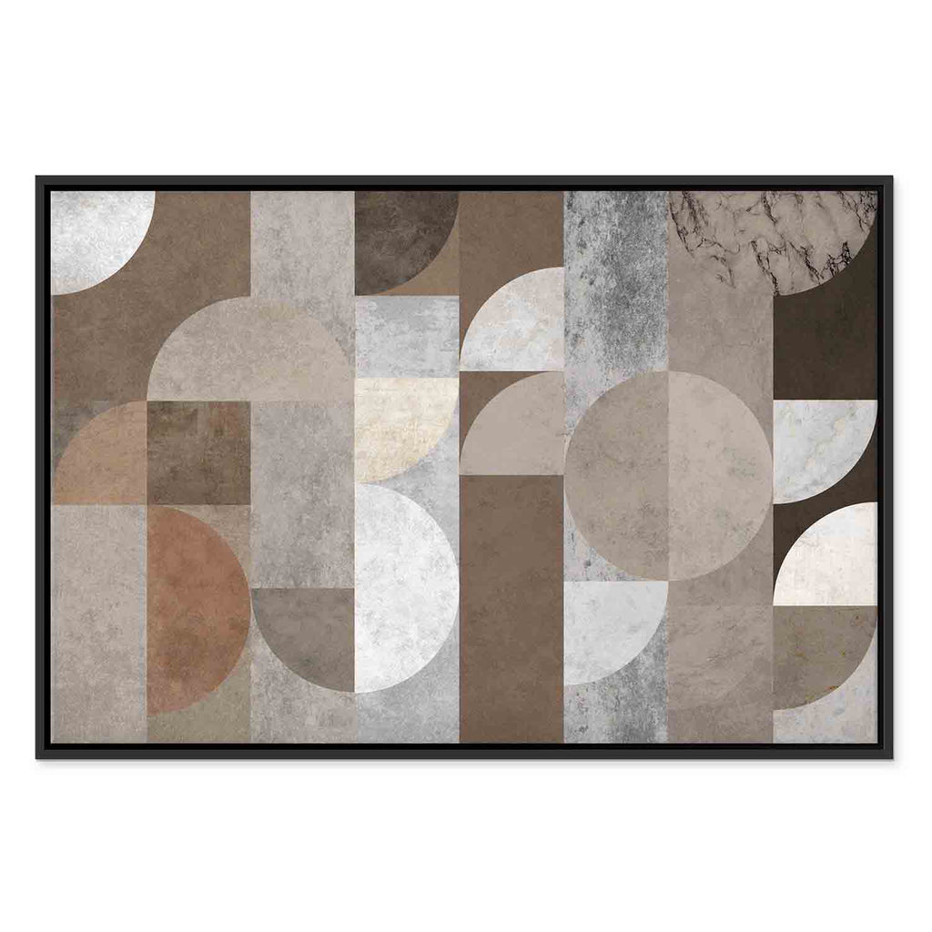 Abstract Geometric Dance Figures Canvas Print