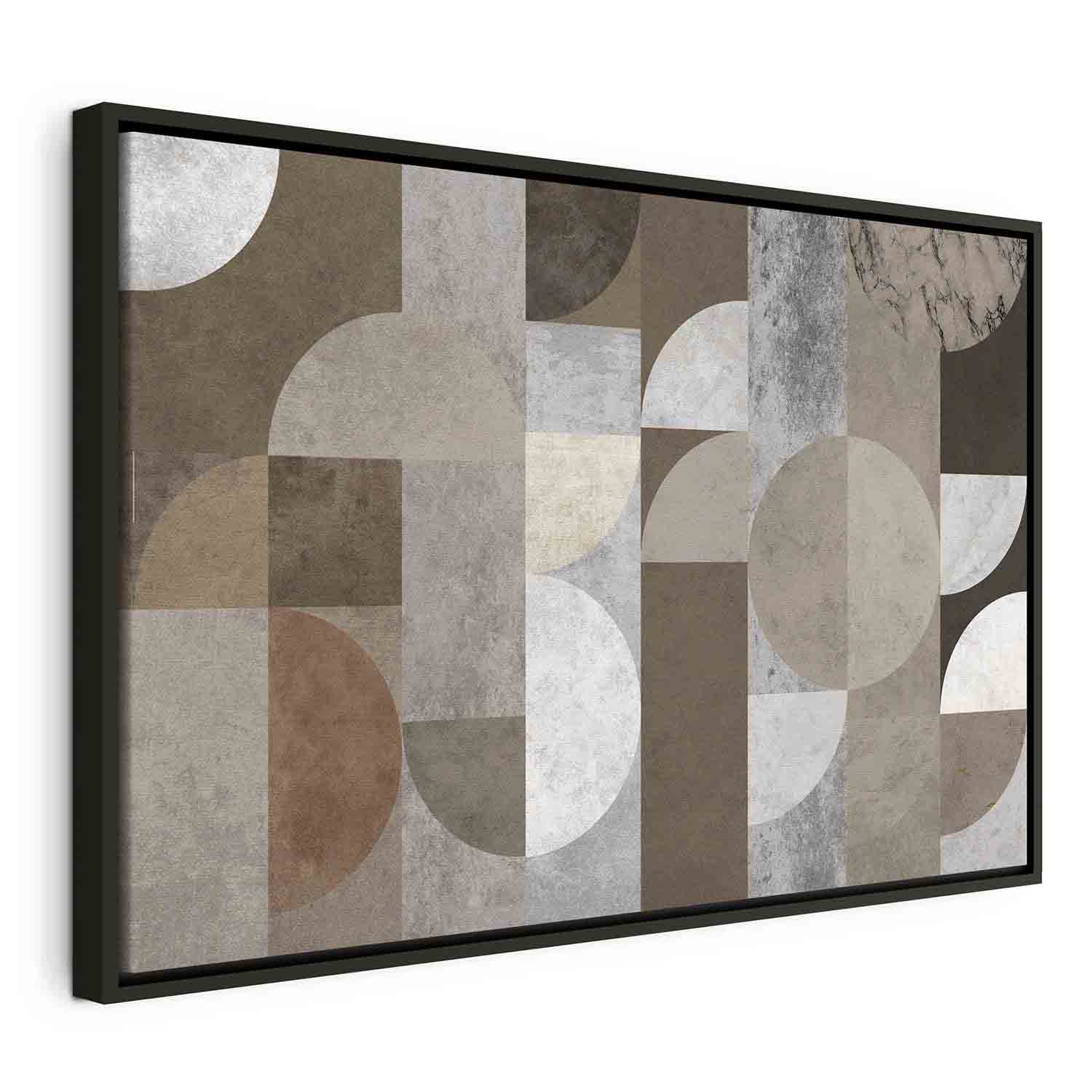 Abstract Geometric Dance Figures Canvas Print