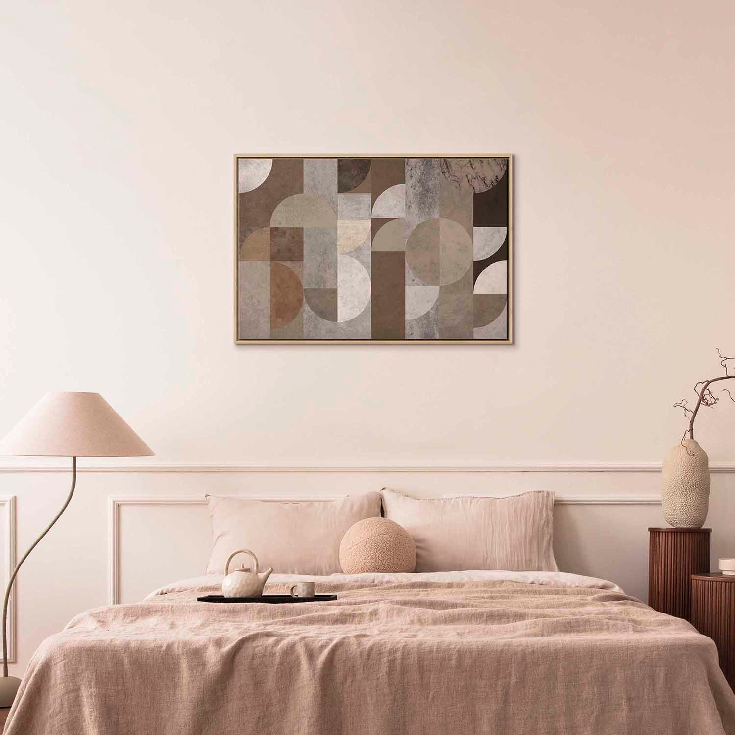 Abstract Geometric Dance Figures Canvas Print