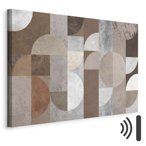 Abstract Geometric Dance Figures Canvas Print