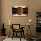 Abstract Marble Texture Wide Canvas Print