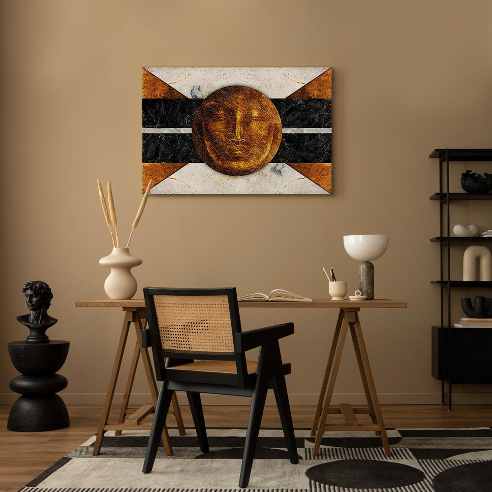 Abstract Marble Texture Wide Canvas Print