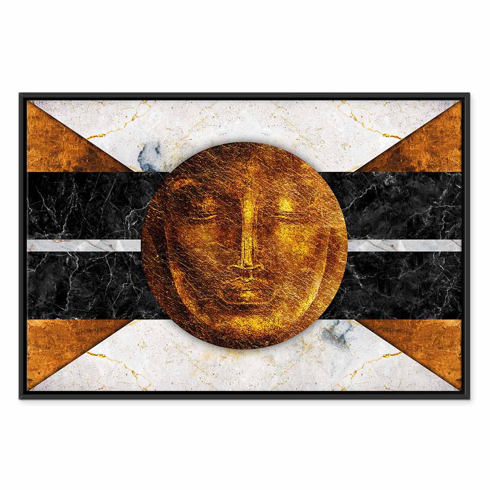 Abstract Marble Texture Wide Canvas Print