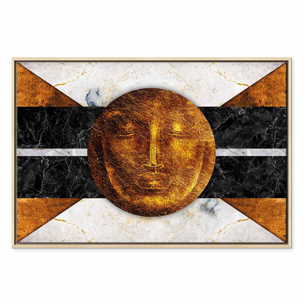 Abstract Marble Texture Wide Canvas Print