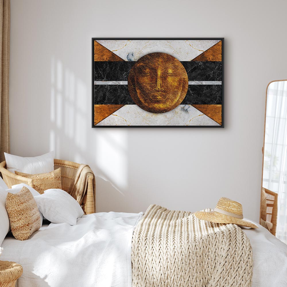 Abstract Marble Texture Wide Canvas Print