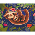 Friendly Sloths Animals Paint by Numbers Kit