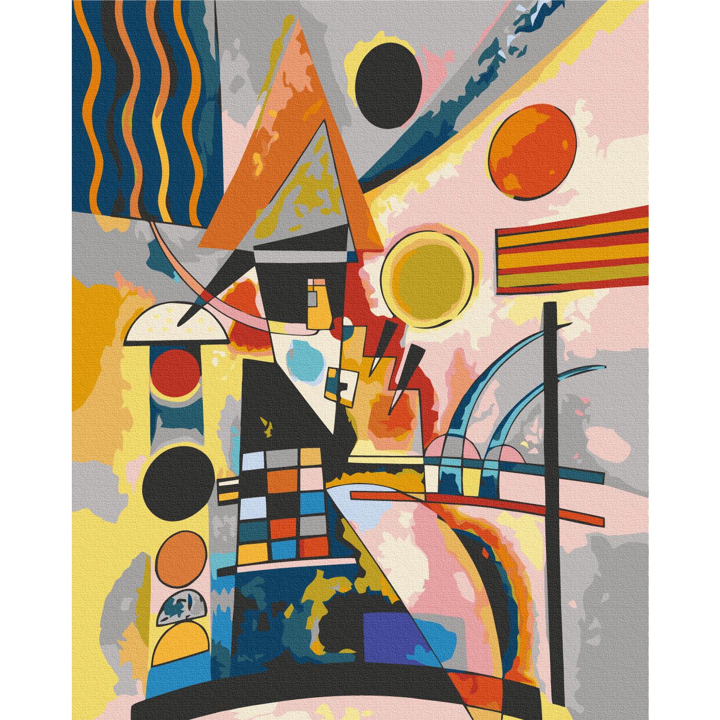Kandinsky Swinging Abstract Multicolor Paint by Numbers