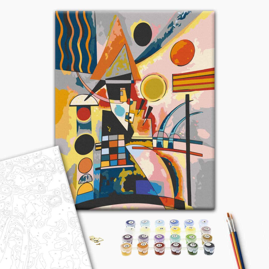 Kandinsky Swinging Abstract Multicolor Paint by Numbers