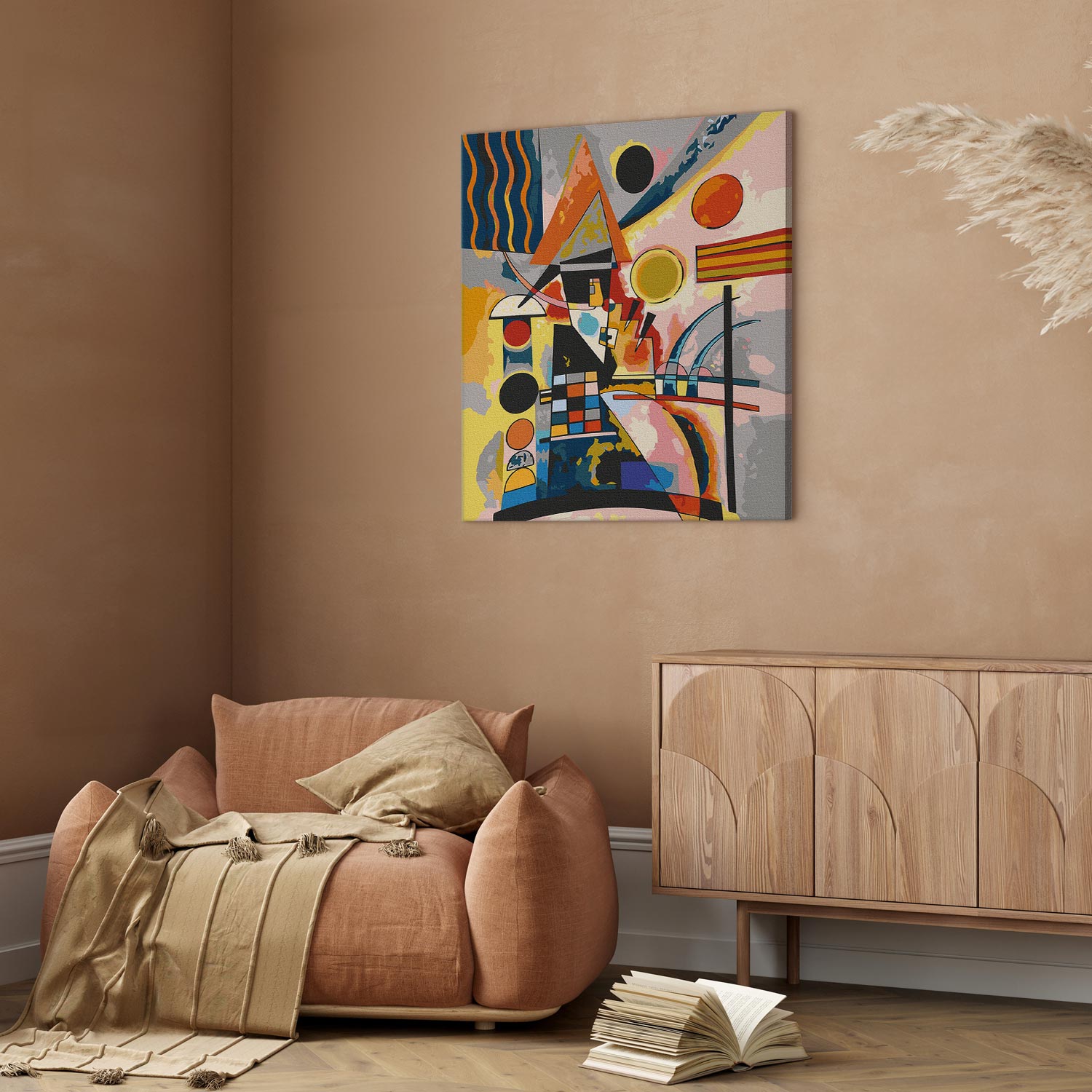 Kandinsky Swinging Abstract Multicolor Paint by Numbers