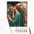 Pre-Raphaelite Rose Woman Classic Paint by Numbers