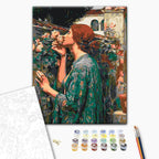 Pre-Raphaelite Rose Woman Classic Paint by Numbers