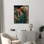 Pre-Raphaelite Rose Woman Classic Paint by Numbers