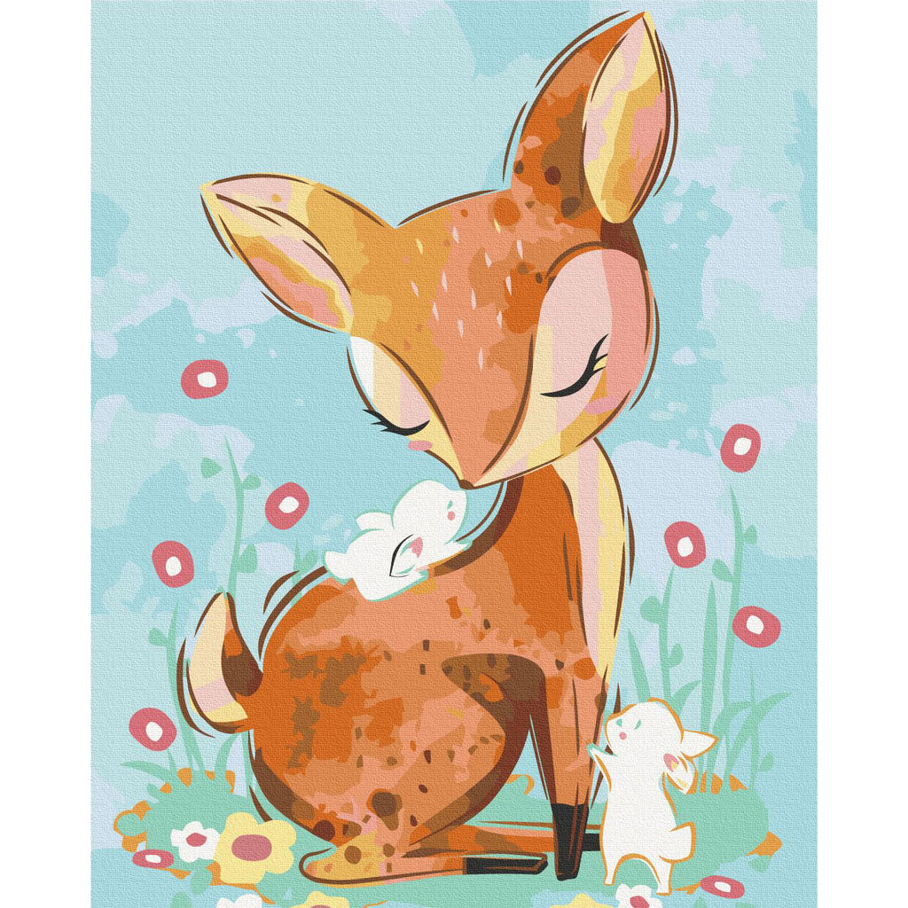 Doe in the Meadow Nature Paint by Numbers Kit