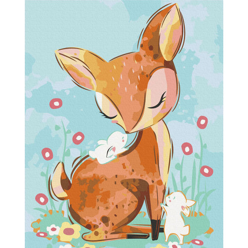 Doe in the Meadow Nature Paint by Numbers Kit