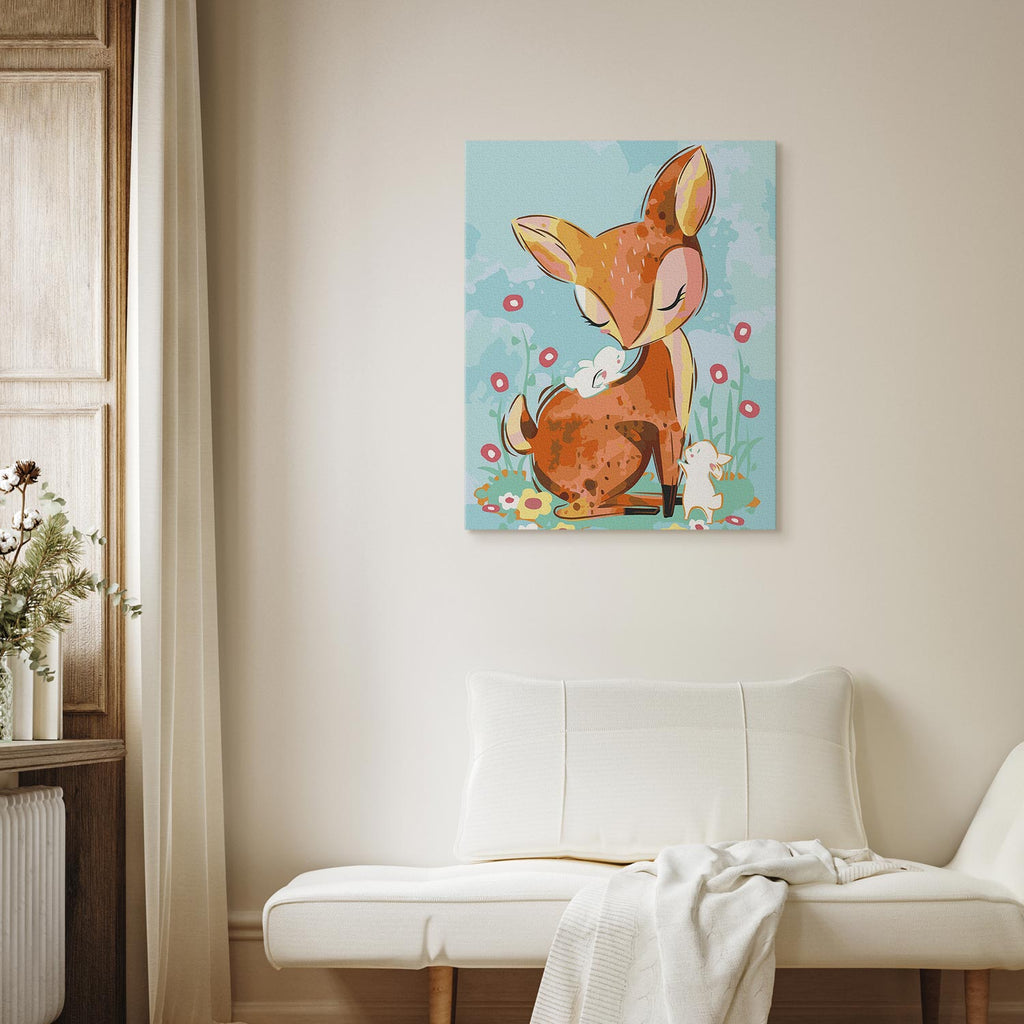 Doe in the Meadow Nature Paint by Numbers Kit