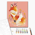 Fox and Rabbit Nature Paint by Numbers Kit
