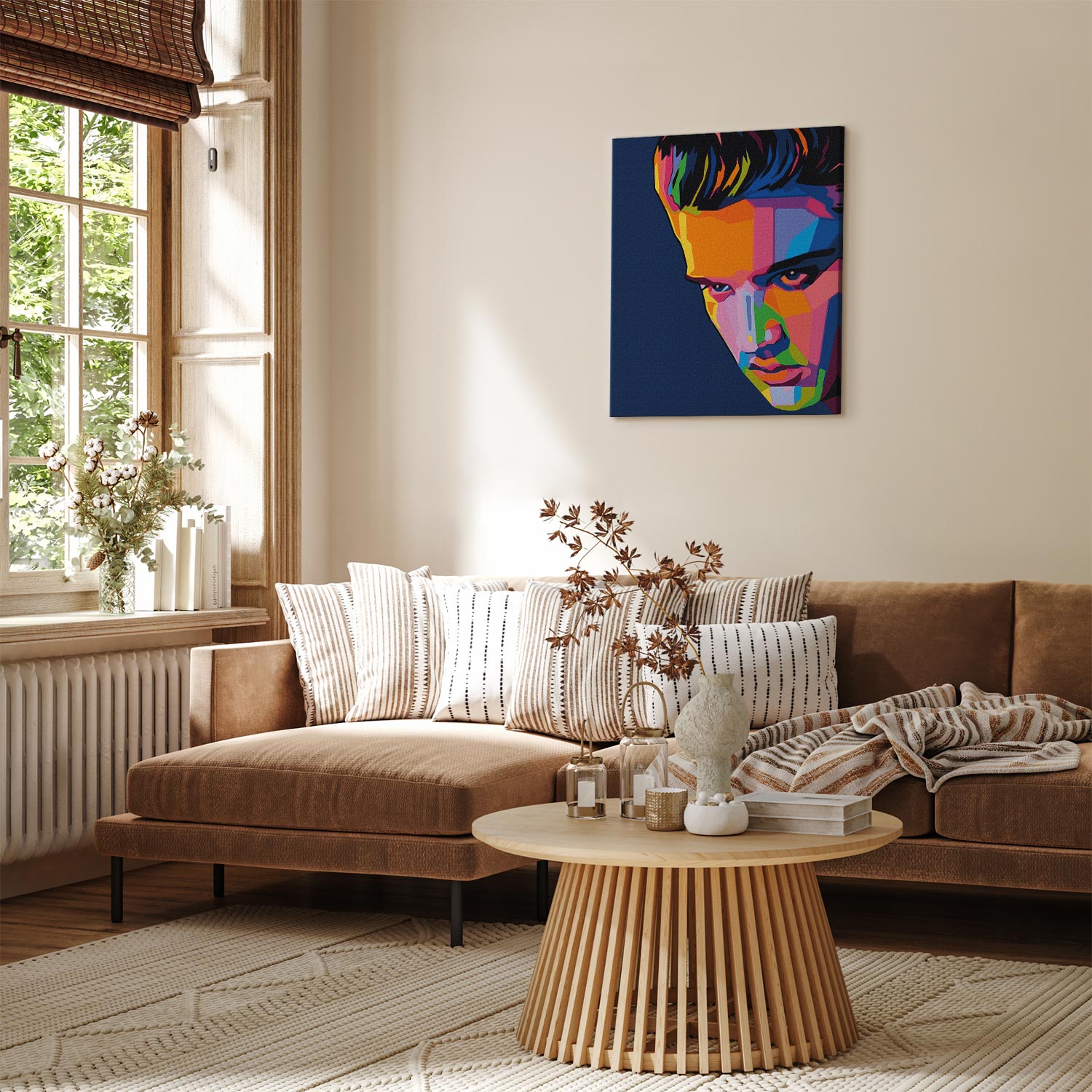 Colourful Elvis Portrait Paint by Numbers